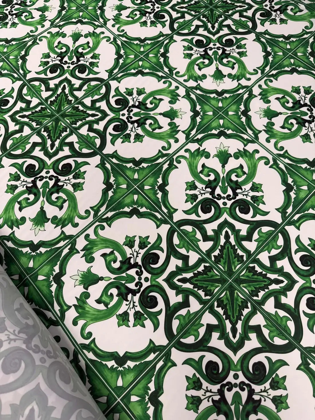 green baraque fabric