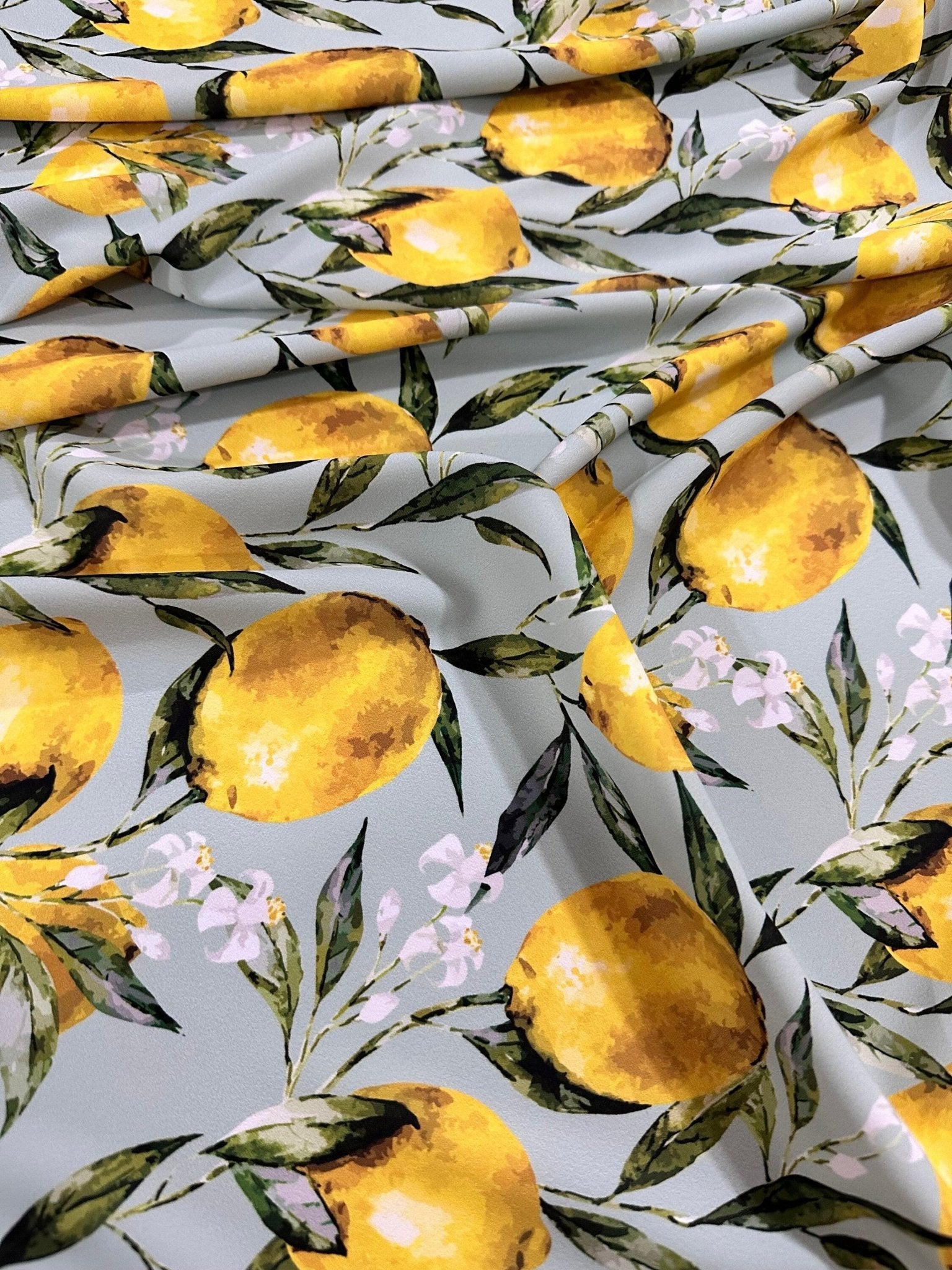 Baroque Lemon Pattern Fabric, Lemon Sicilian Fabric By The Yard - Whotex Online Fabric Store