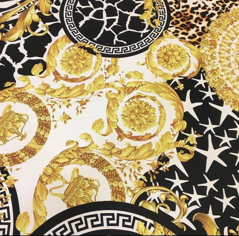 Baroque Pattern Fabric, Greek Key Design Fabric By The Yard - Whotex Online Fabric Store