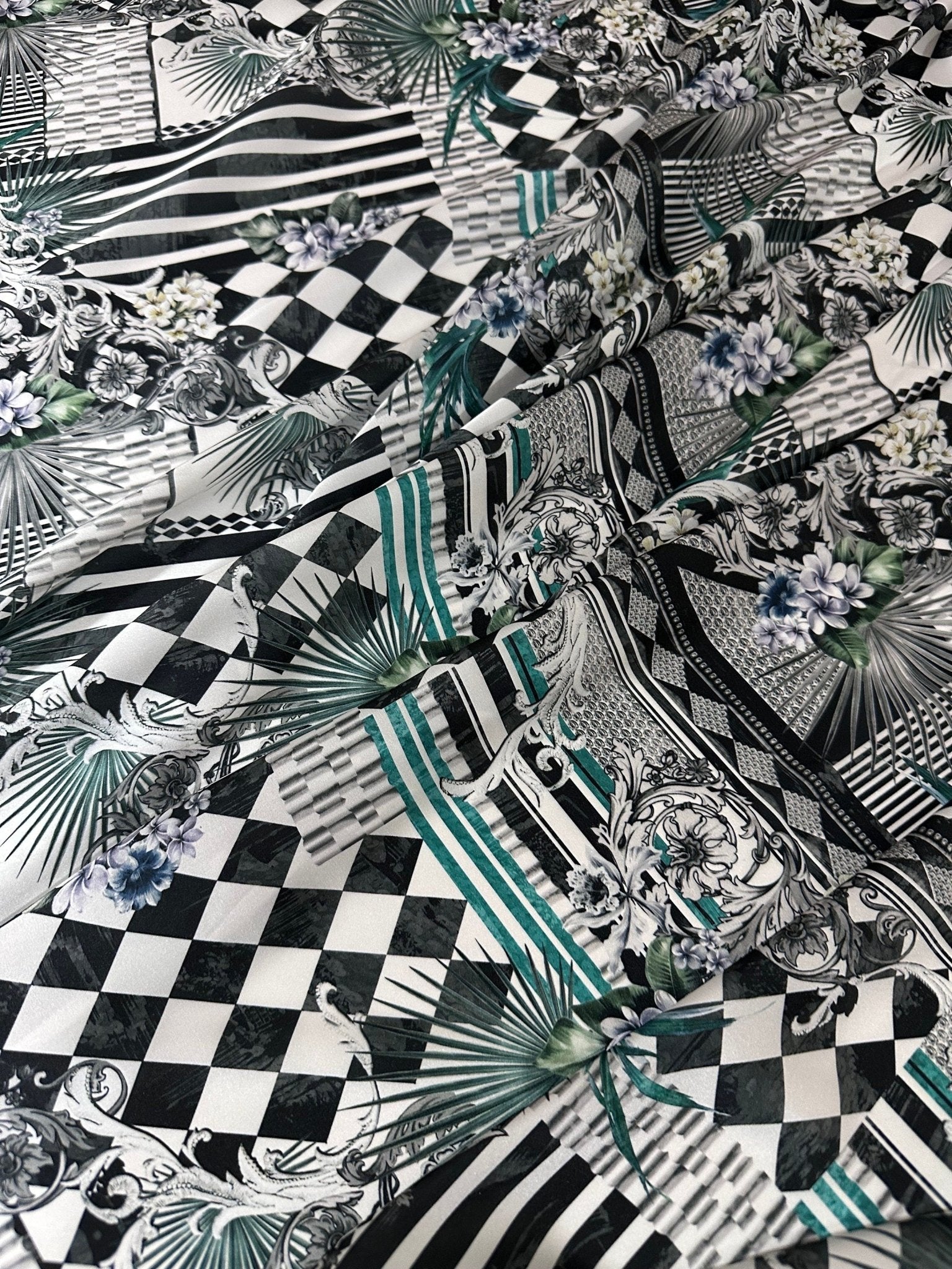 Checkerboard Pattern Fabric , Patchwork Pattern Fabric By The Yard - Whotex Online Fabric Store