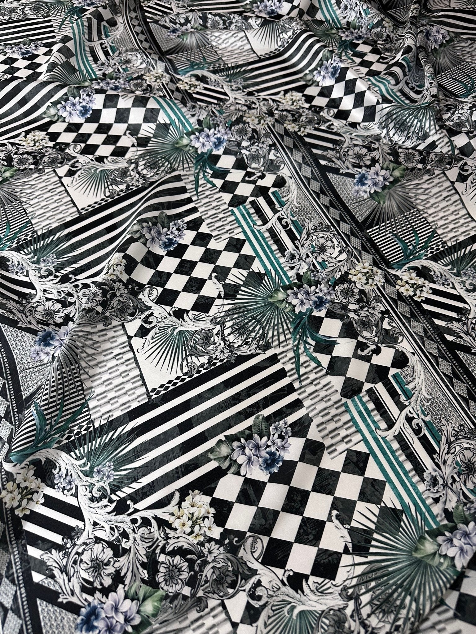 Checkerboard Pattern Fabric , Patchwork Pattern Fabric By The Yard - Whotex Online Fabric Store