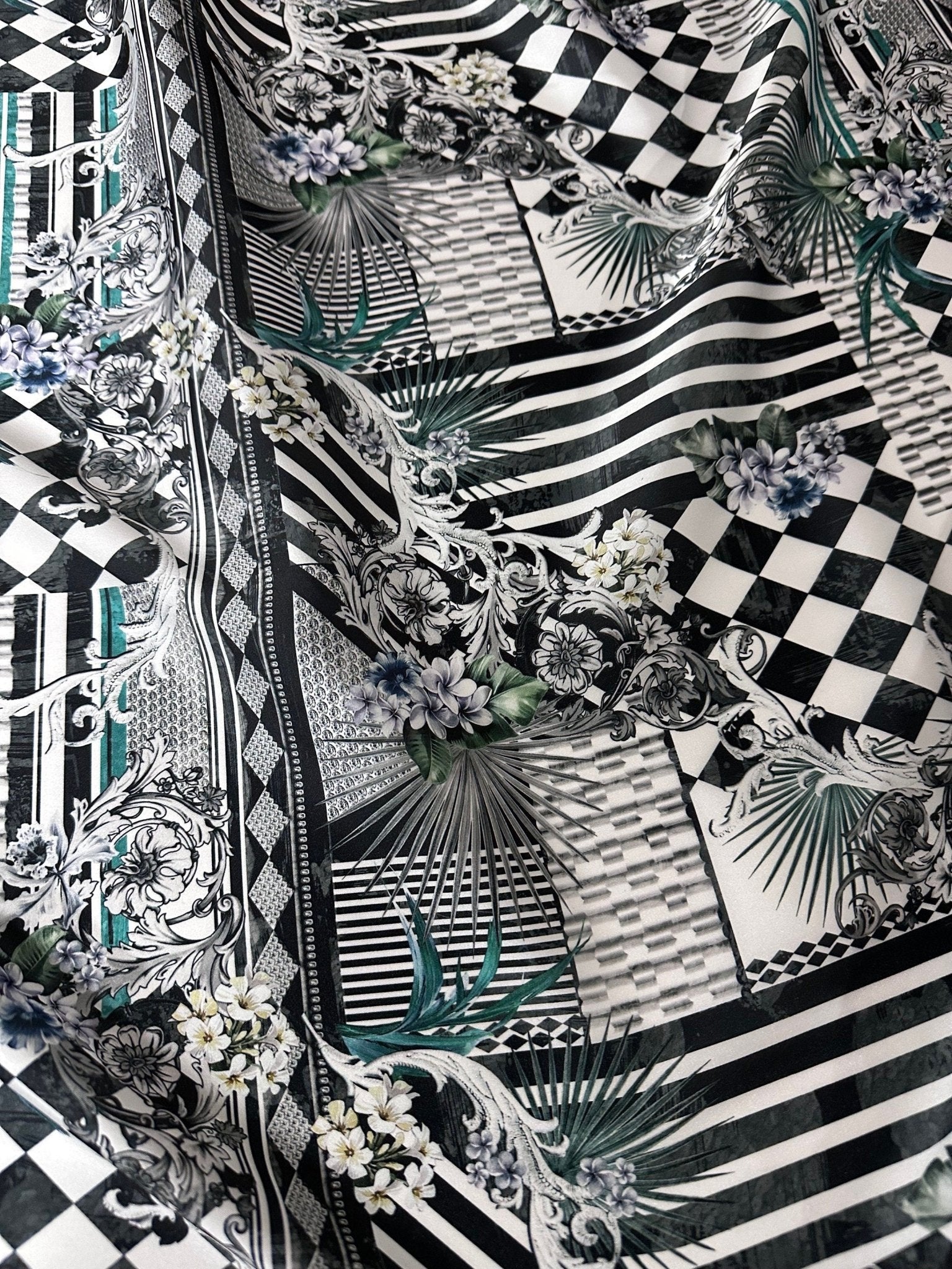 Checkerboard Pattern Fabric , Patchwork Pattern Fabric By The Yard - Whotex Online Fabric Store