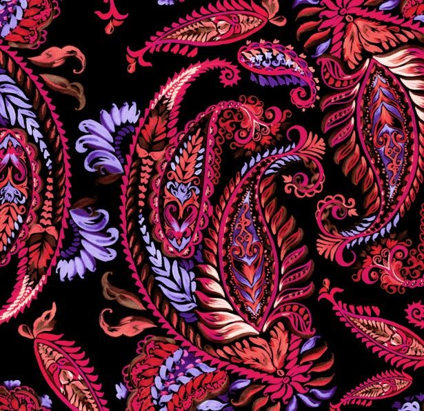 Elegant Paisley Pattern Fabric by the Metre – Soft & Stylish - Whotex Fabrics London