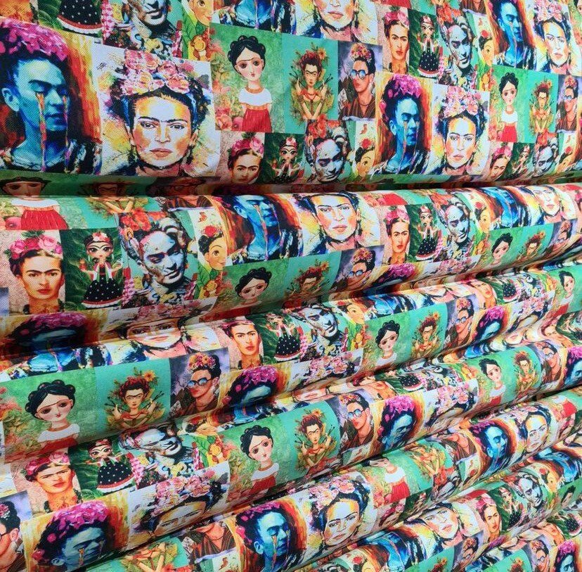 Frida Khalo Fabric, Frida Print Upholstery Fabric, Digital print fabric, outdoor runner curtain pillow bags fabric - Whotex Online Fabric Store