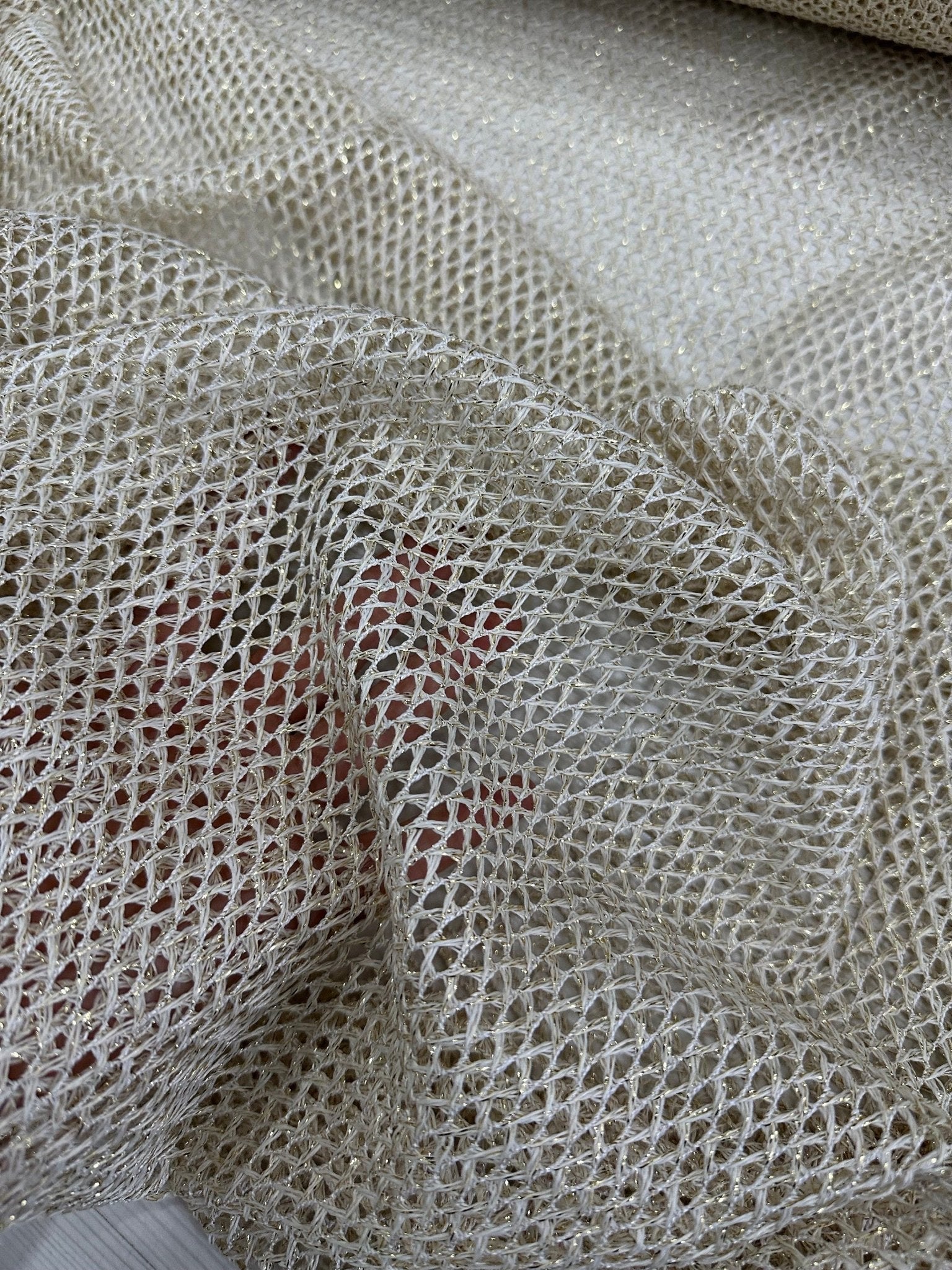Gold Fish net Mesh Fabric, Shimmer Mesh Fabric - Whotex Online Fabric Store