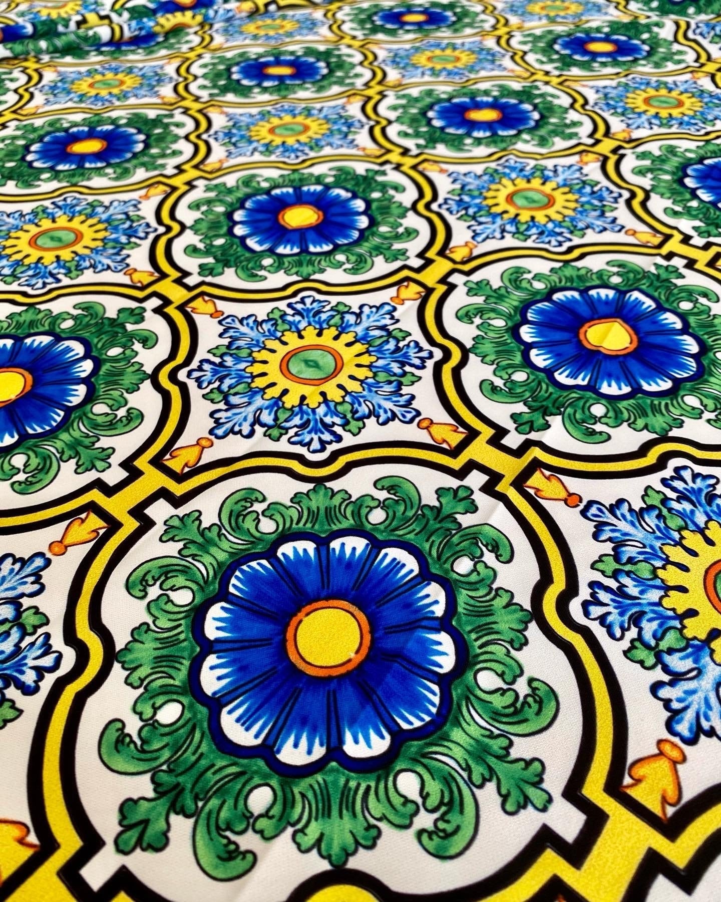 Green Fabric, Sicilian Pattern Fabric - Whotex Online Fabric Store