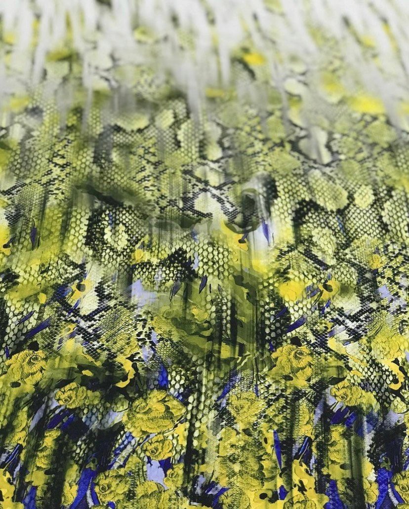 Green Snake Skin Pattern Fabric By The Yard - Whotex Online Fabric Store