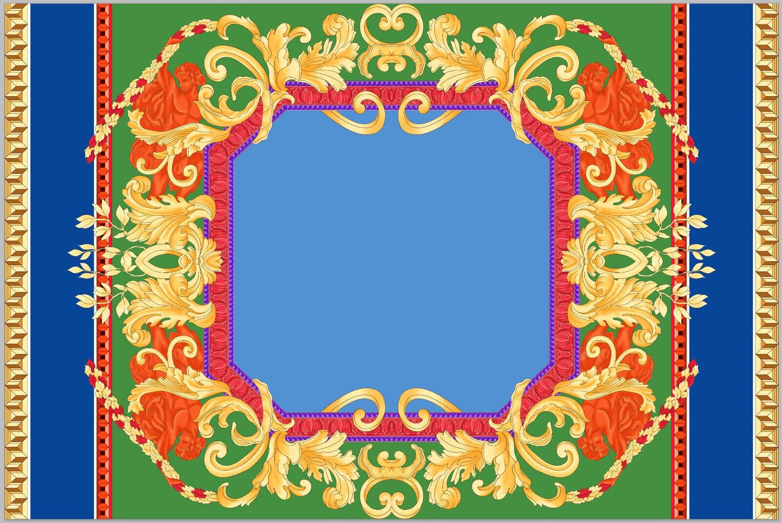 Tela crepé sedosa barroca por metro - Panel de tela de 150 x 100 cm