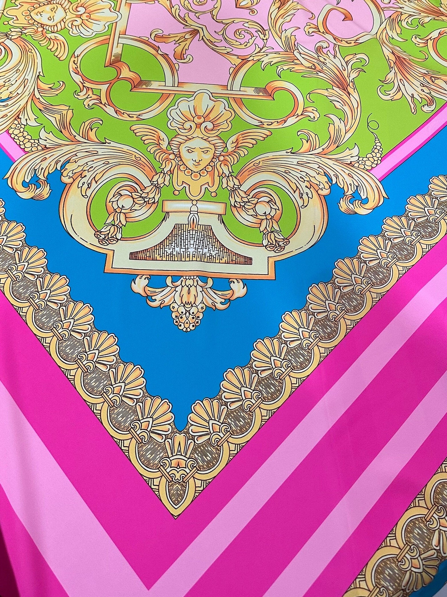 Barockrosa Seidenkrepp-Stoffbahn - 150x100cm 164x109 Yards