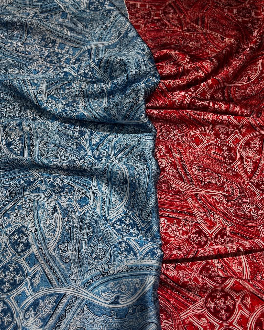 Paisley Floral Fabric - Premium Design Material for Crafts