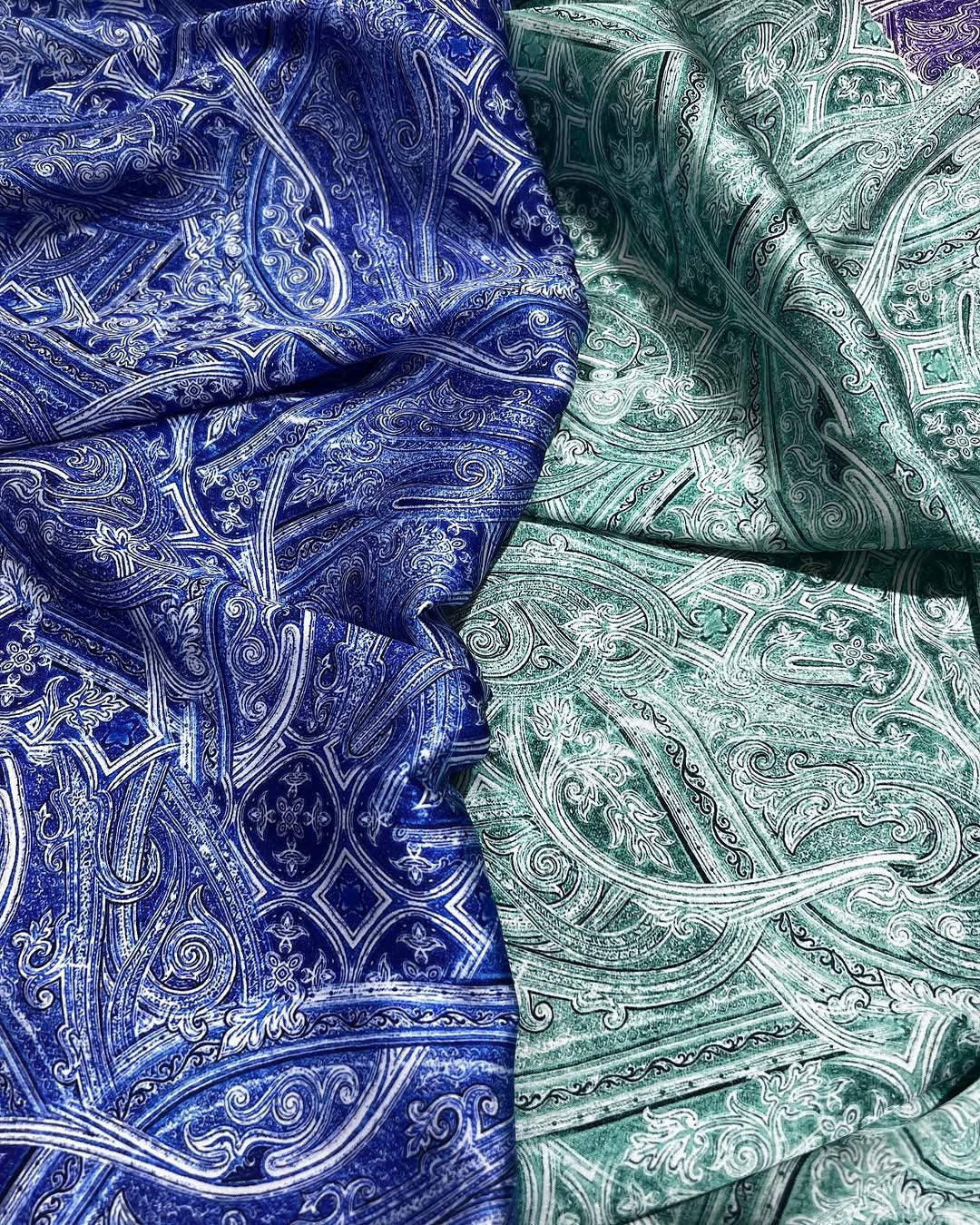 Paisley Floral Fabric - Premium Design Material for Crafts