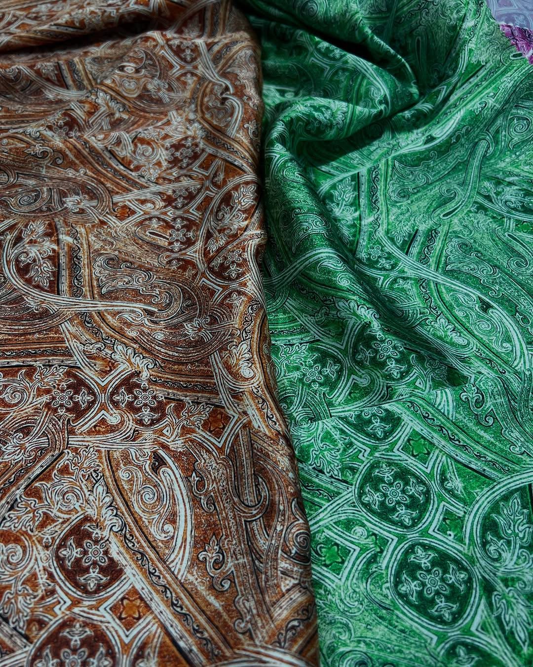 Paisley Floral Fabric - Premium Design Material for Crafts