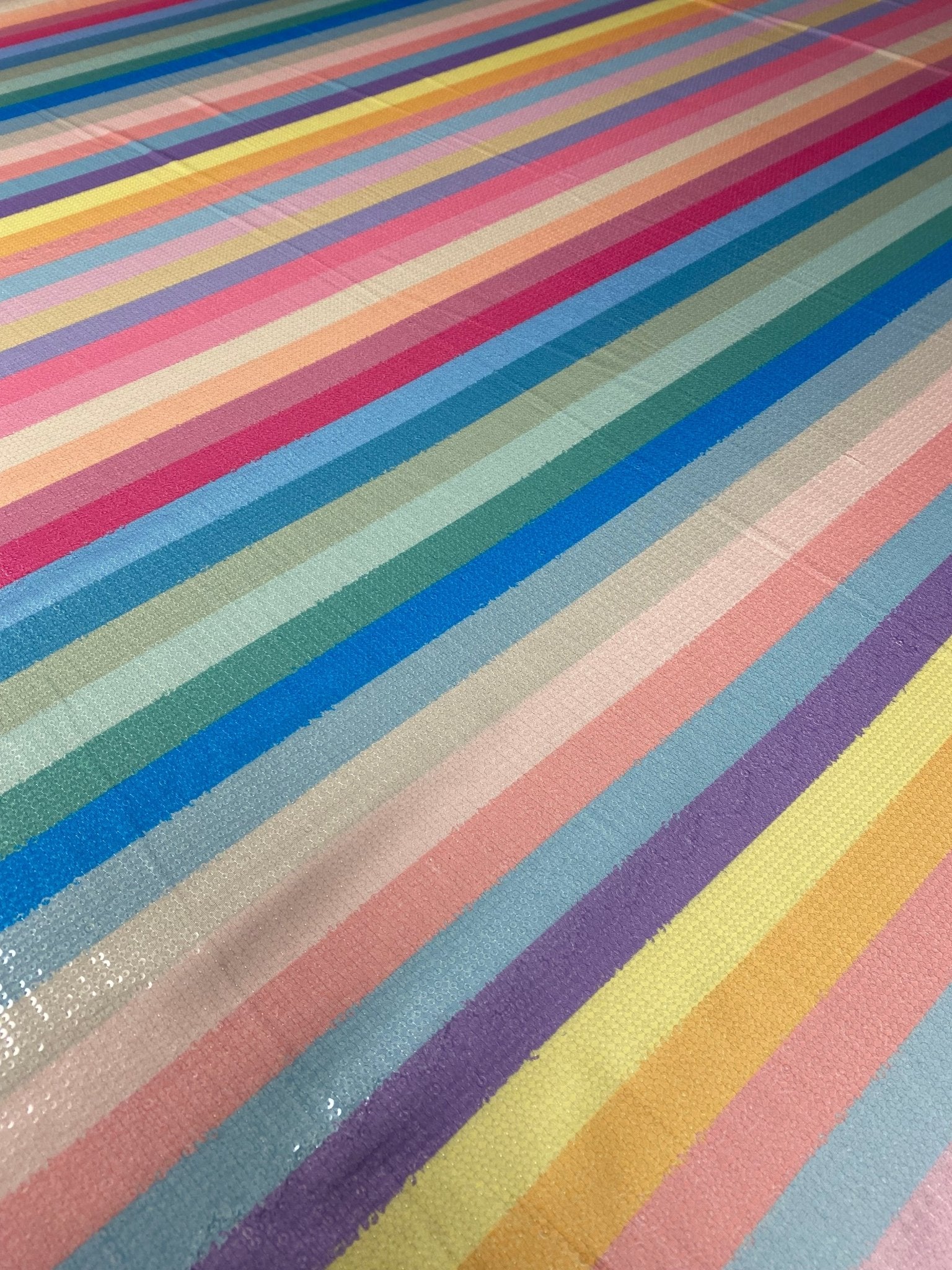 Multicolor Rainbow Striped Fabric - Whotex Online Fabric Store