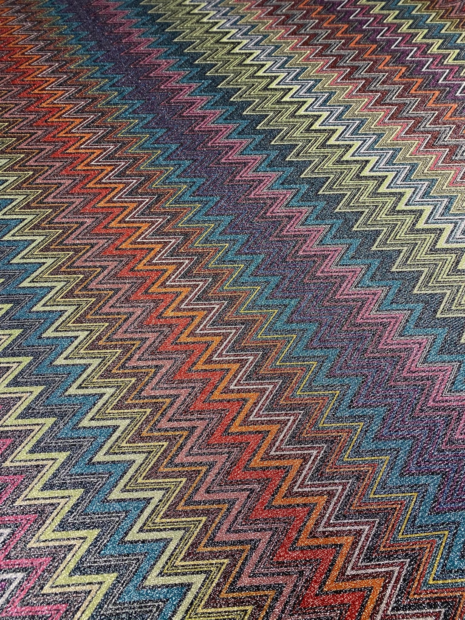 Multicolor Zigzag Pattern Woven Fabric - Whotex Online Fabric Store