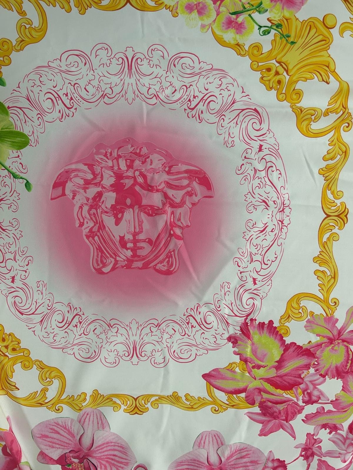 Orchid Floral Pattern Fabric , Swirl Print Fabric - Whotex Online Fabric Store