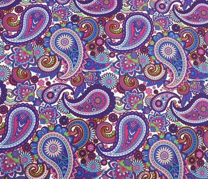 Paisley Pattern Upholstery Fabric, Purple Upholstery Fabric, home decor, Digital print Fabric, outdoor runner curtain pillow bags Fabric - Whotex Online Fabric Store
