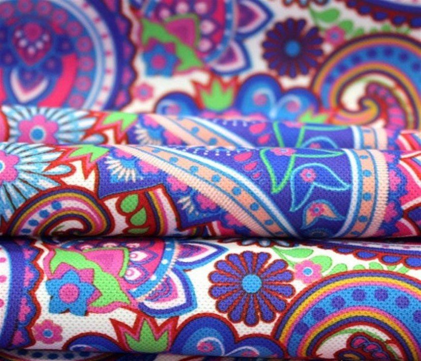 Paisley Pattern Upholstery Fabric, Purple Upholstery Fabric, home decor, Digital print Fabric, outdoor runner curtain pillow bags Fabric - Whotex Online Fabric Store