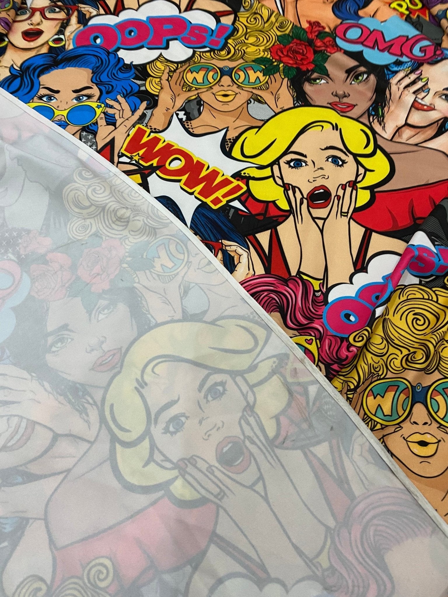 Pop art print Fabric, - Whotex Online Fabric Store