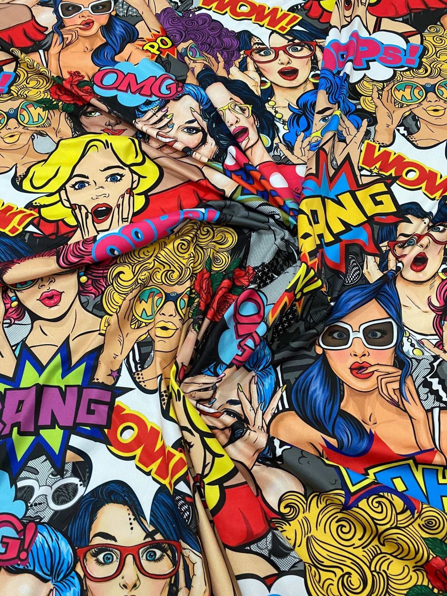 Pop art print Fabric, - Whotex Online Fabric Store