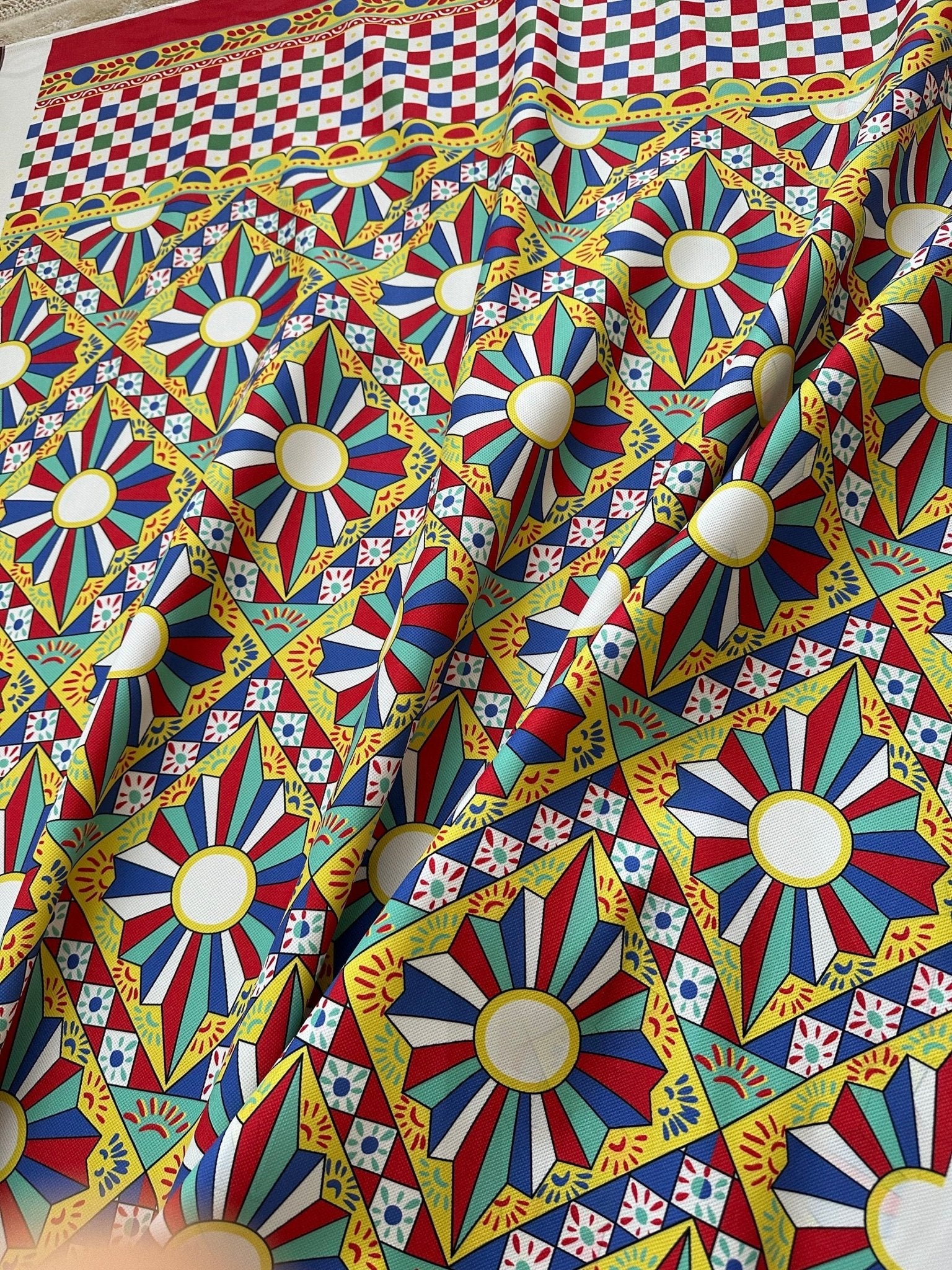 Sicilian Caretto Pattern Upholstery Fabric - Whotex Online Fabric Store