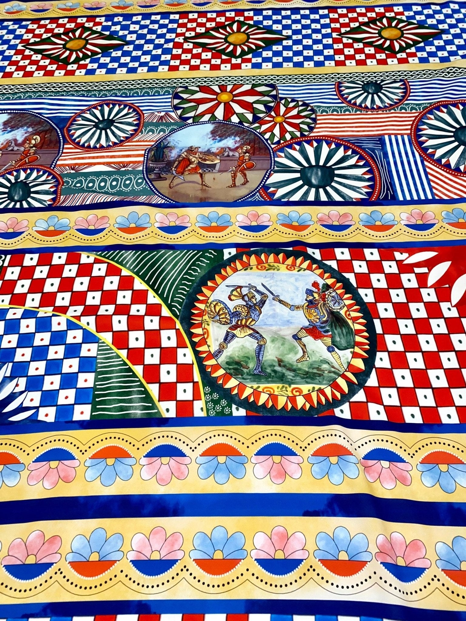 Sicilian Pattern Fabric, Caretto Pattern Fabric - Whotex Online Fabric Store