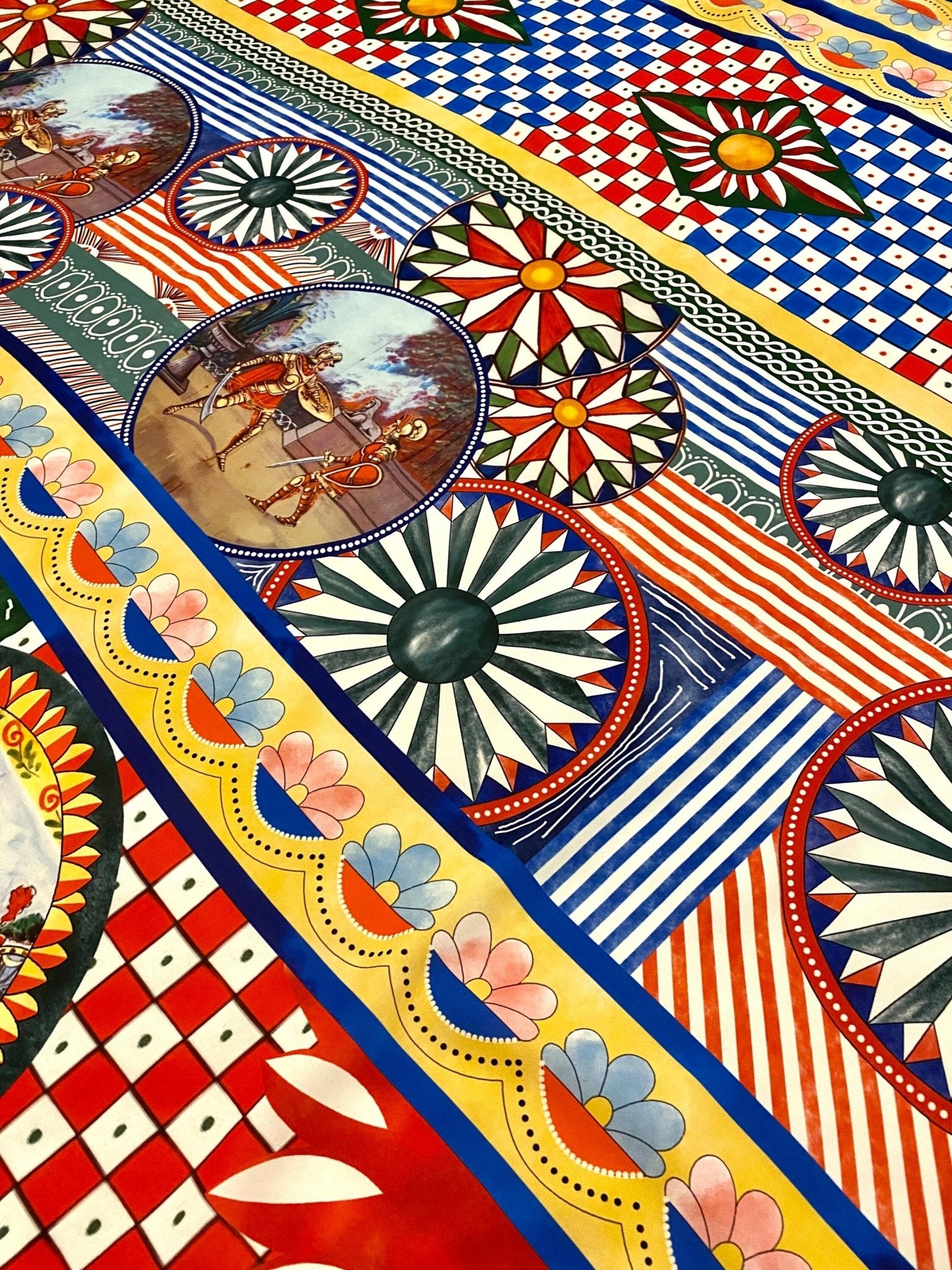 Sicilian Pattern Fabric, Caretto Pattern Fabric - Whotex Online Fabric Store