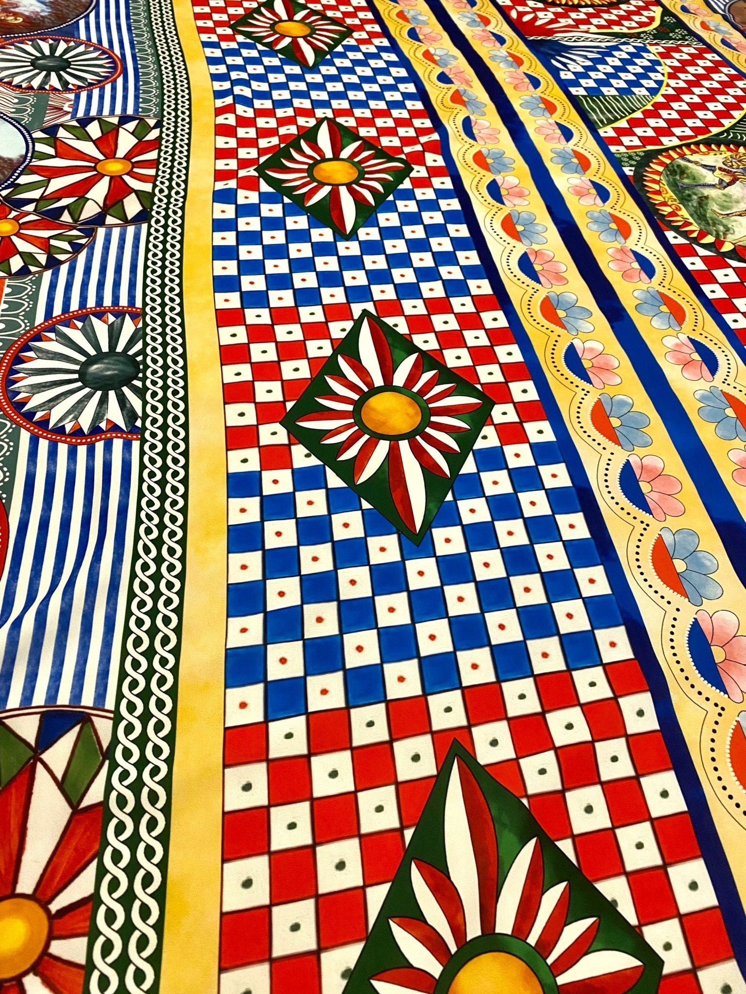 Sicilian Pattern Fabric, Caretto Pattern Fabric - Whotex Online Fabric Store