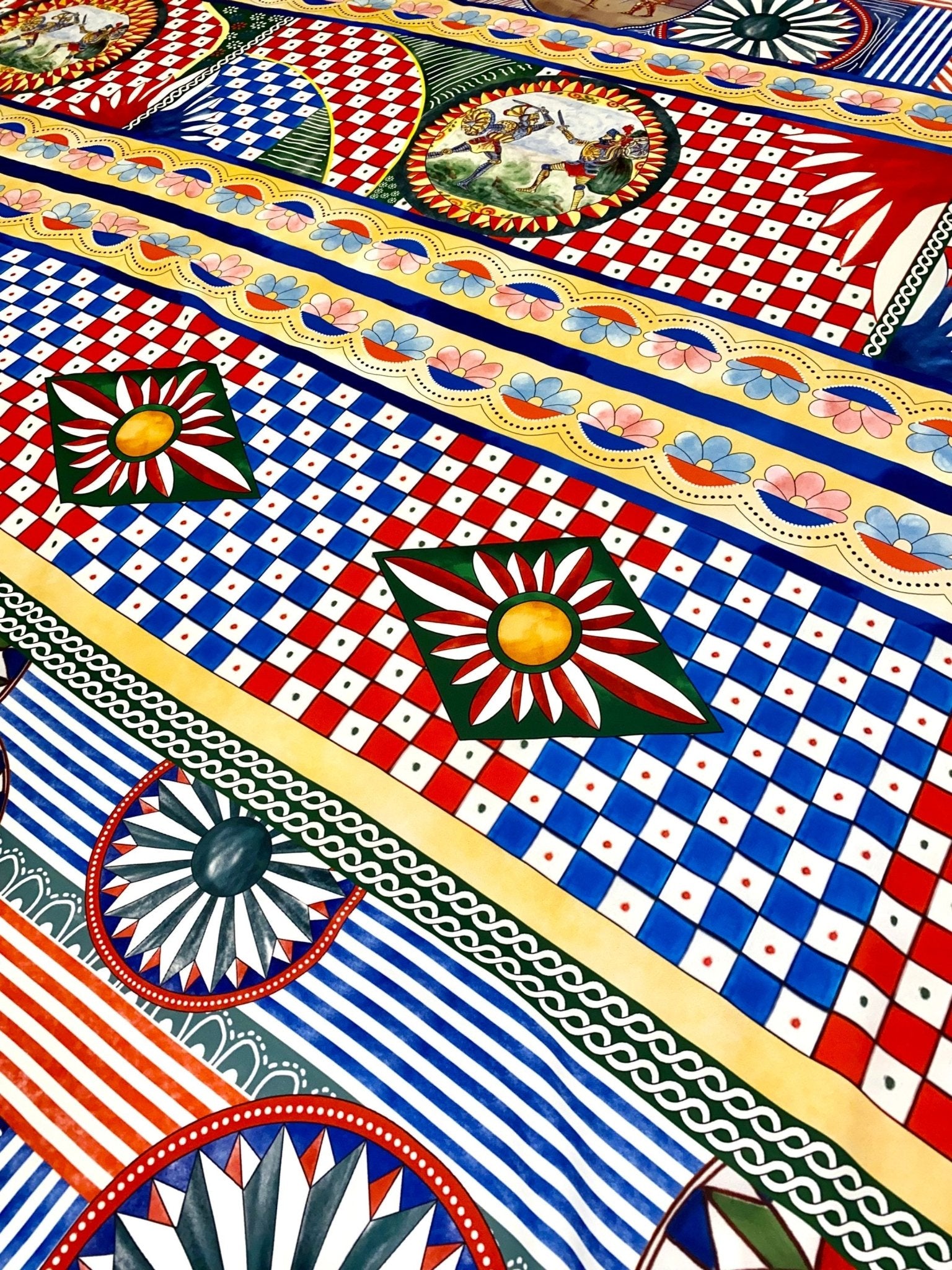 Sicilian Pattern Fabric, Caretto Pattern Fabric - Whotex Online Fabric Store