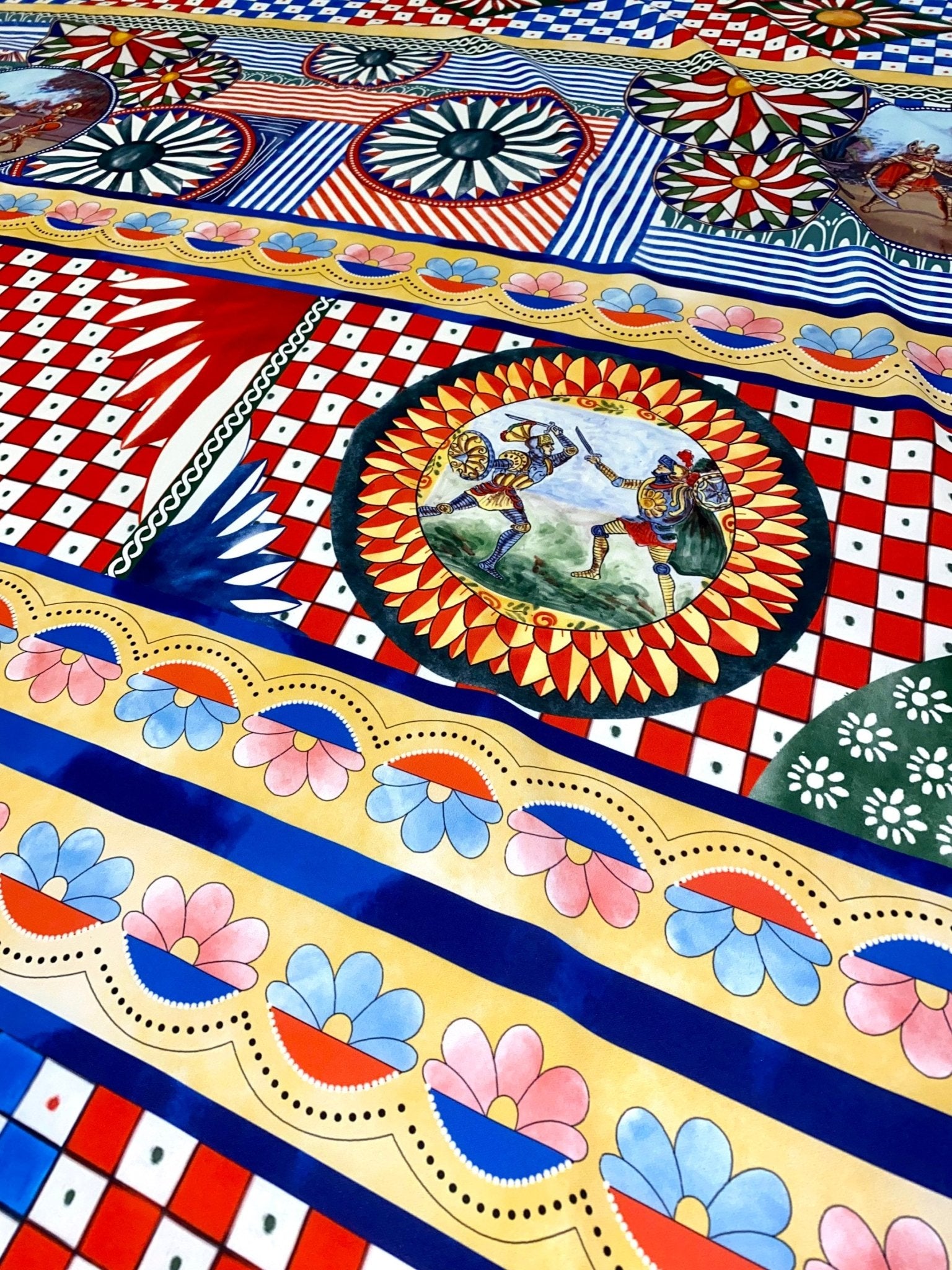 Sicilian Pattern Fabric, Caretto Pattern Fabric - Whotex Online Fabric Store