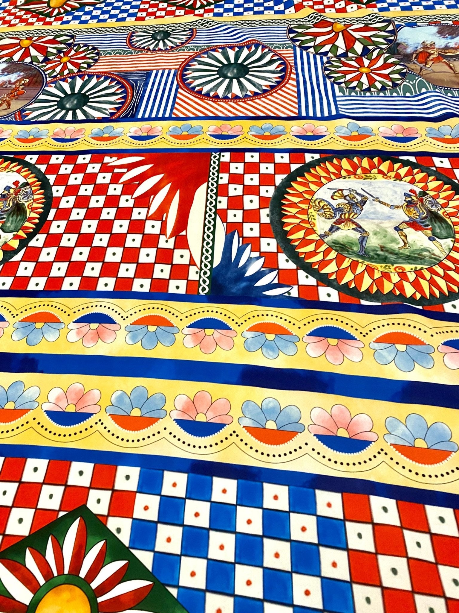 Sicilian Pattern Fabric, Caretto Pattern Fabric - Whotex Online Fabric Store