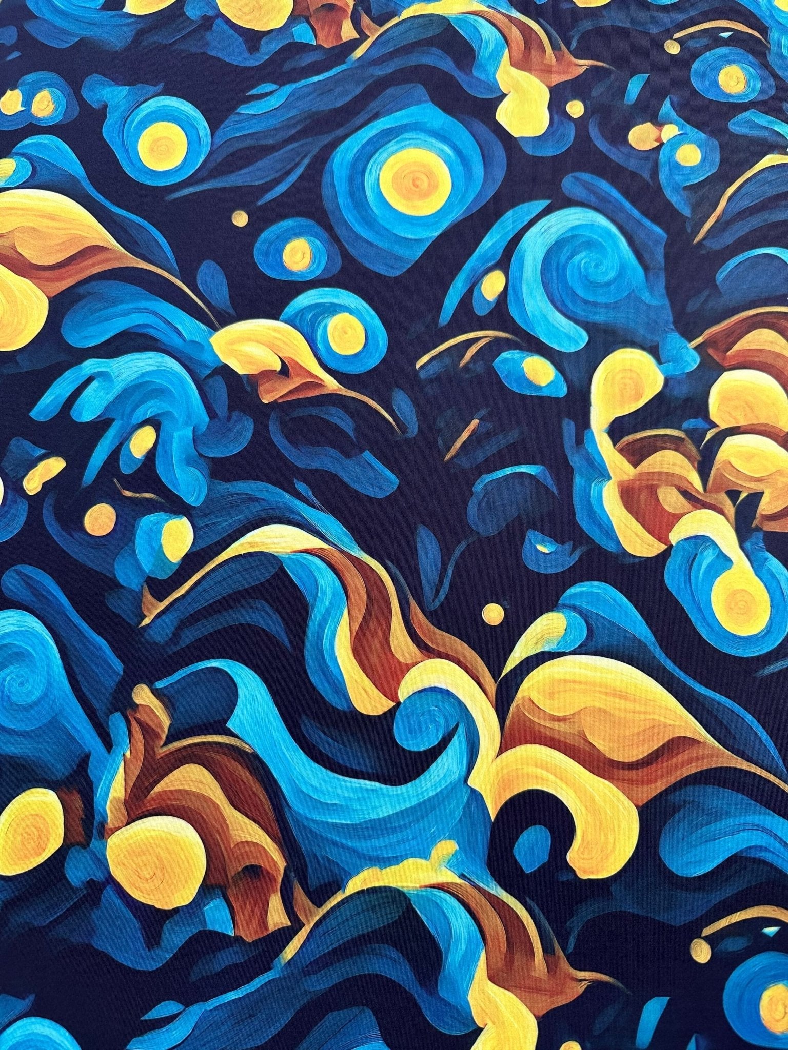 Spandex Fabric, Van Gogh Style Fabric, 4 - way strech Fabric, made in turkey - Whotex Online Fabric Store