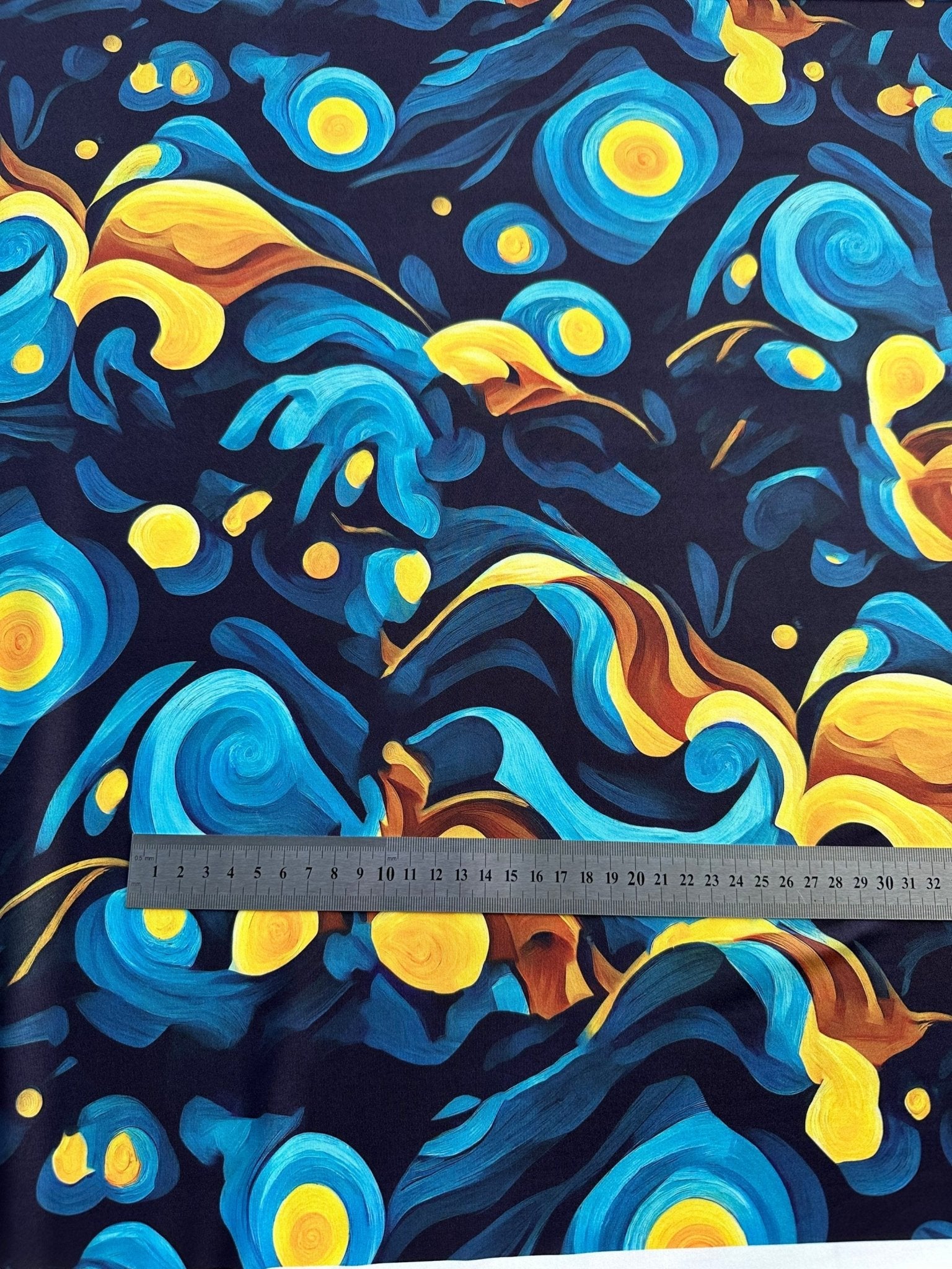 Spandex Fabric, Van Gogh Style Fabric, 4 - way strech Fabric, made in turkey - Whotex Online Fabric Store