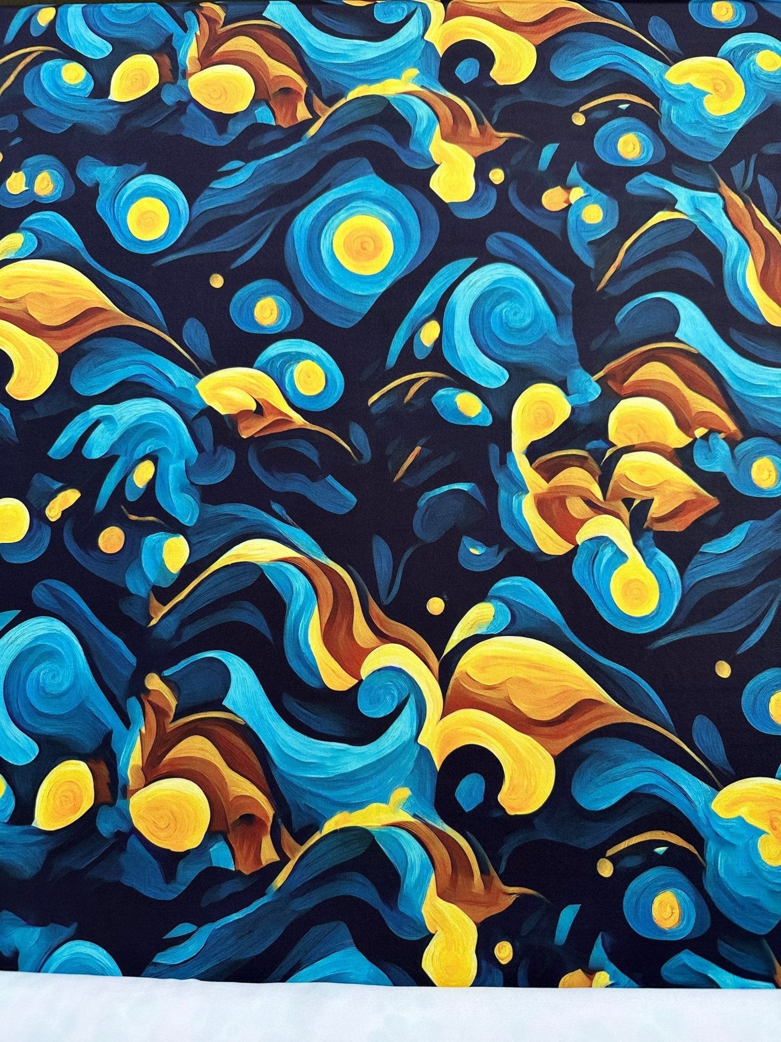 Spandex Fabric, Van Gogh Style Fabric, 4 - way strech Fabric, made in turkey - Whotex Online Fabric Store