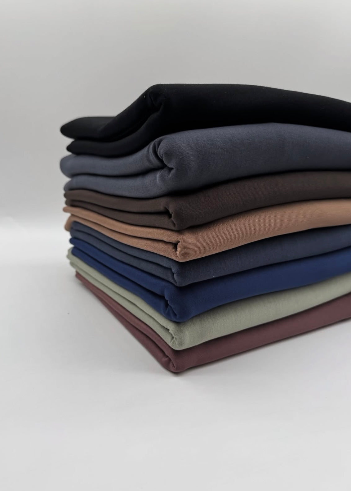 Cotton Modal Fabric by the Metre – Ultra-Soft Breathable Knit for Clothing available in various colors.