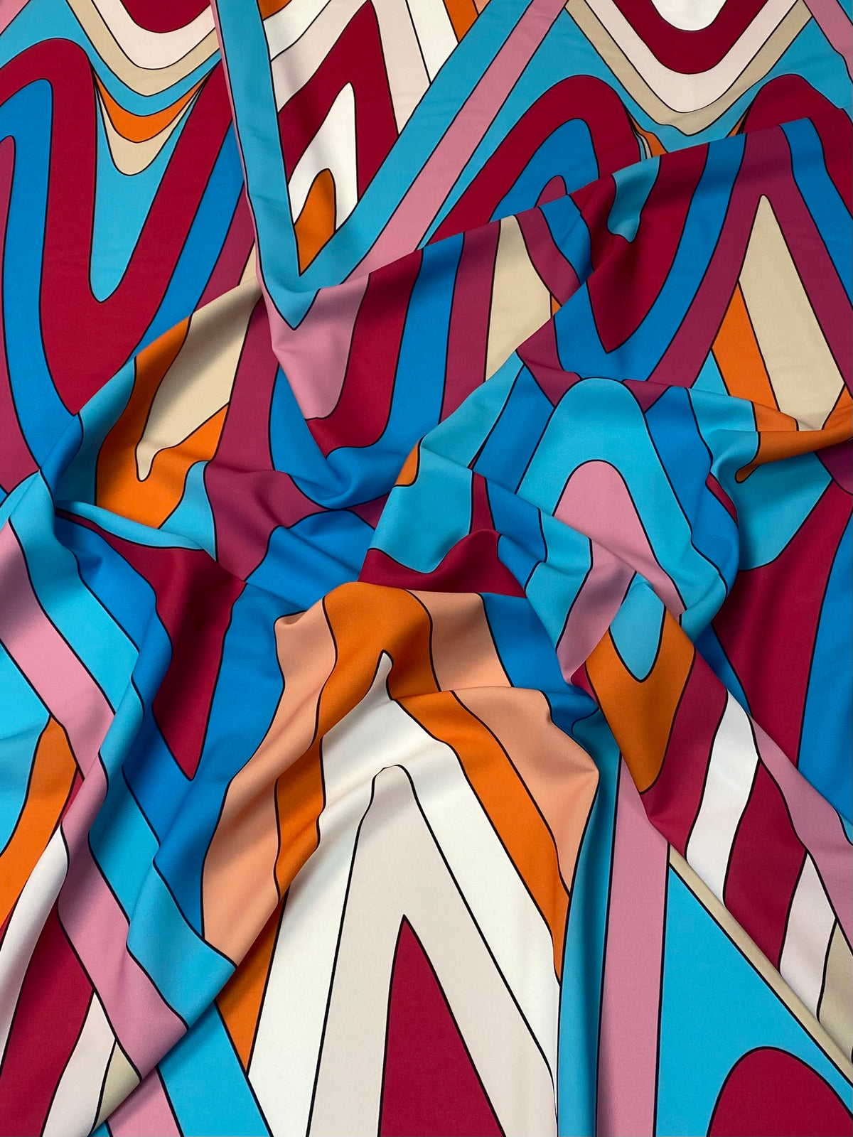 Geometric Print Fabric by the Metre
