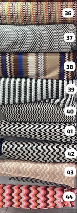 53 Different Design, Zigzag Knit Jersey fabric,Luxury Fabric, Beach Dress - Whotex Online Fabric Store