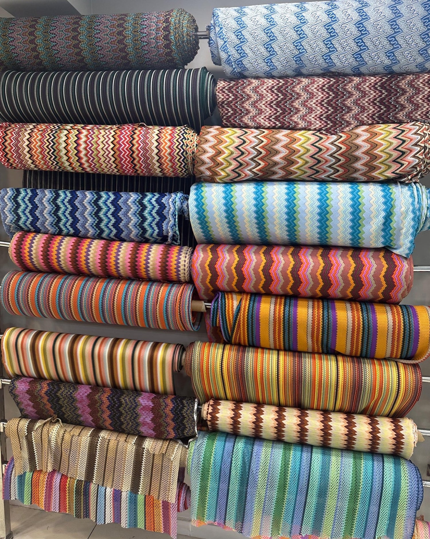 53 Different Design, Zigzag Knit Jersey fabric,Luxury Fabric, Beach Dress - Whotex Online Fabric Store
