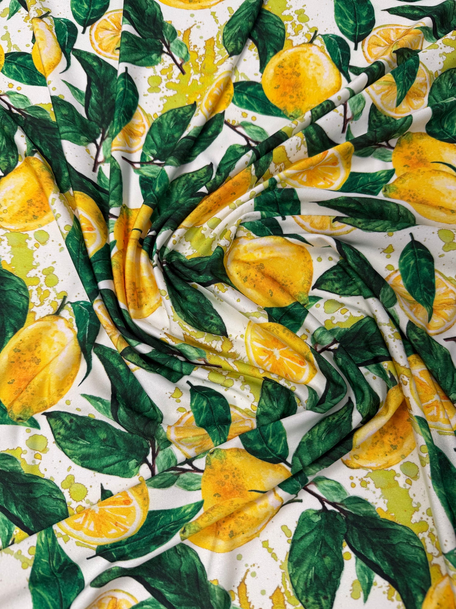 Lemon Pattern Fabric by the Metre
