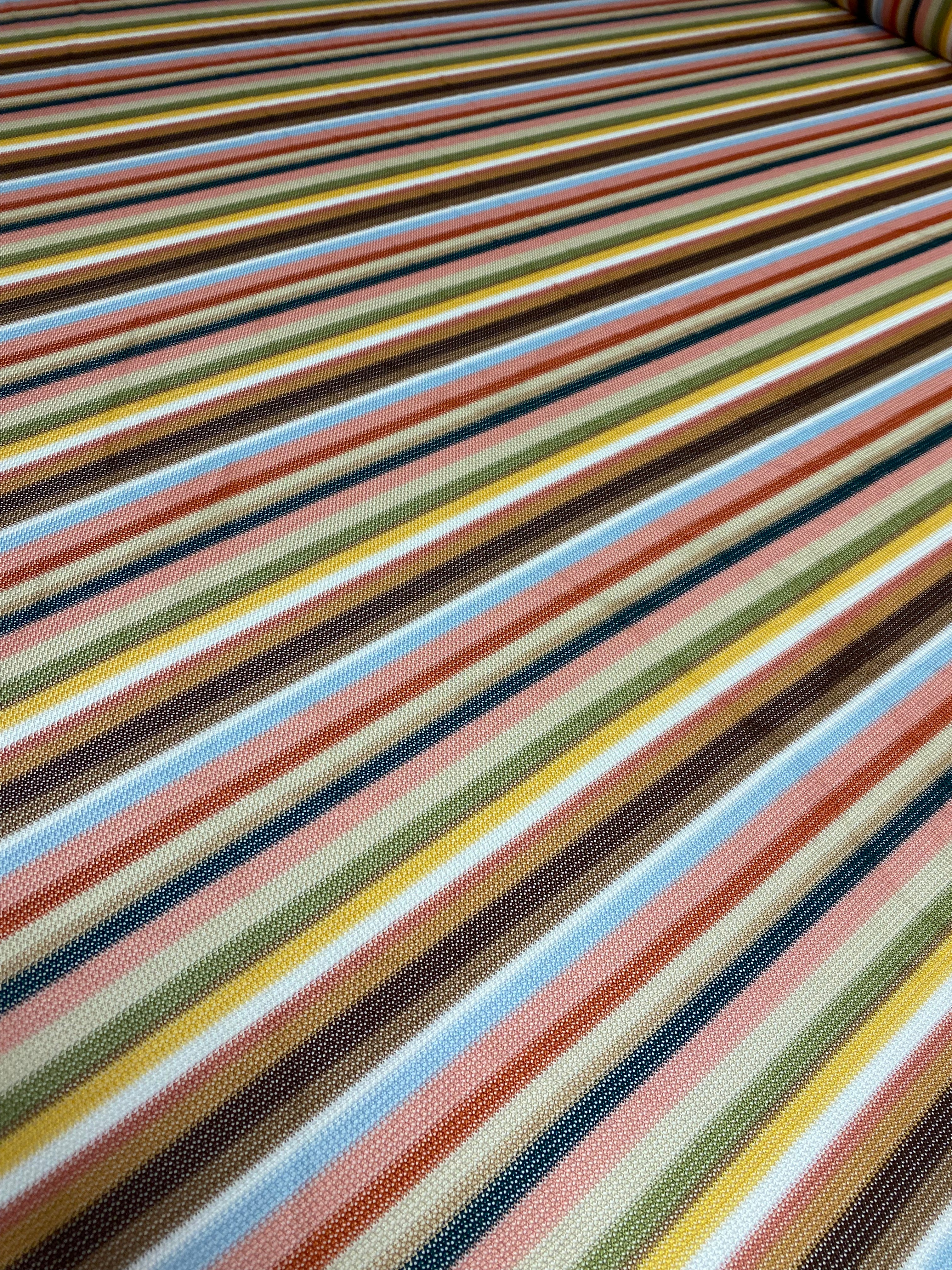 Multicolor Striped Woven Fabric