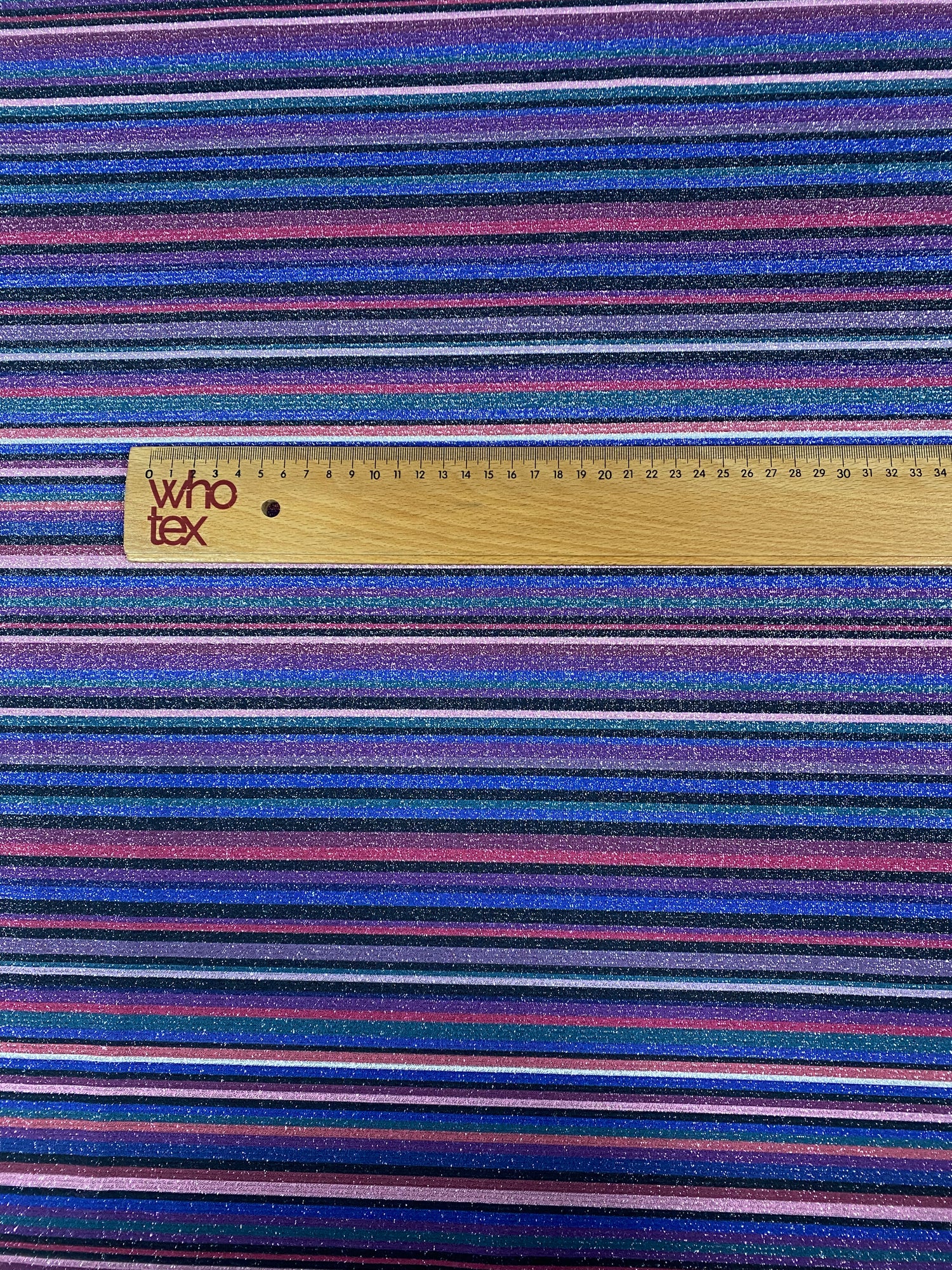 Glitter Striped Lurex Spandex Fabric - 4-Way Stretch Dress Fabric
