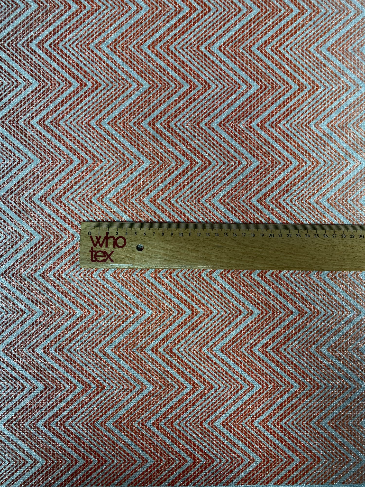 Metallic Chevron Pattern Fabric