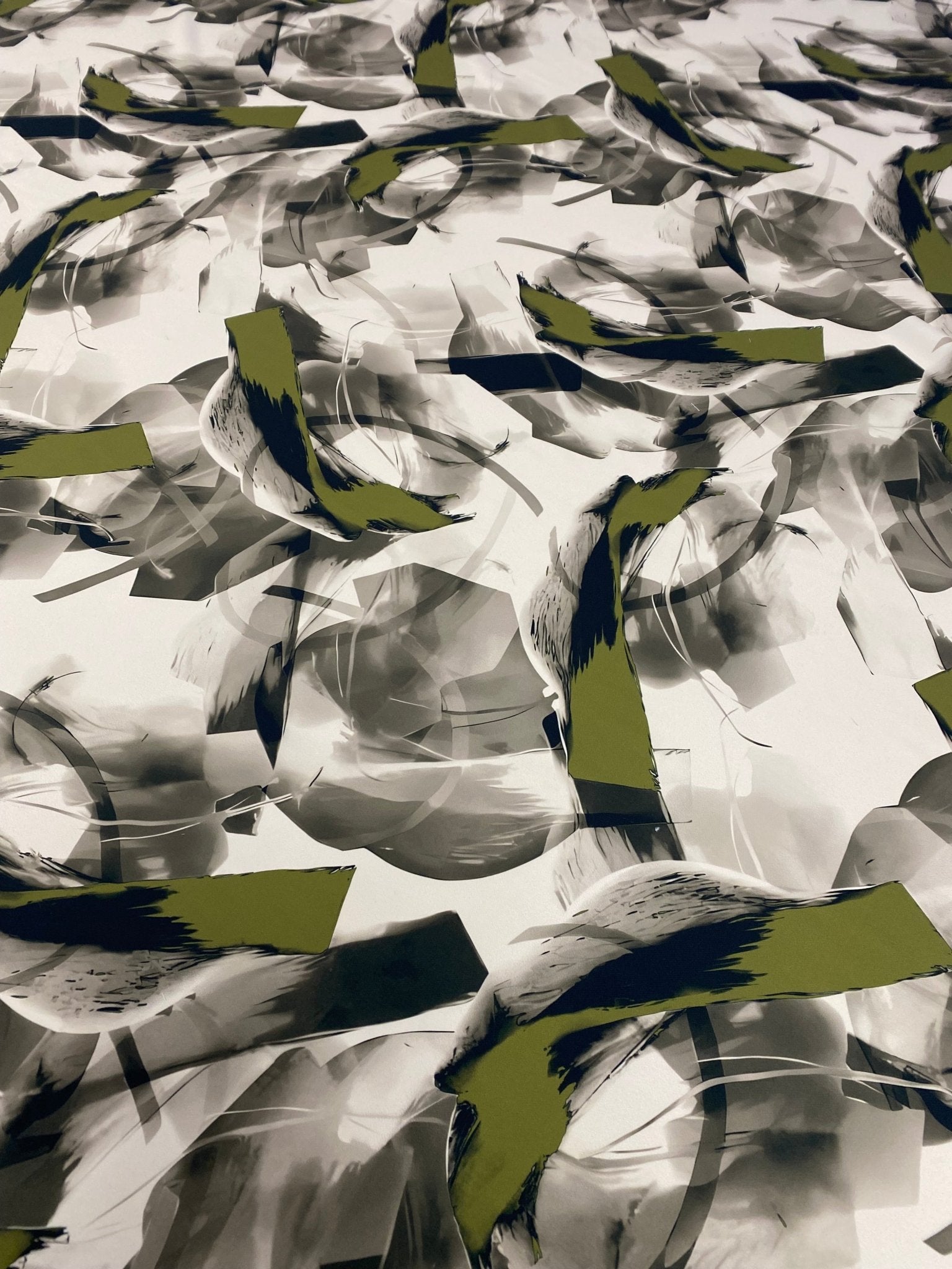 Abstract Artistic Brushstroke Fabric - Whotex Online Fabric Store