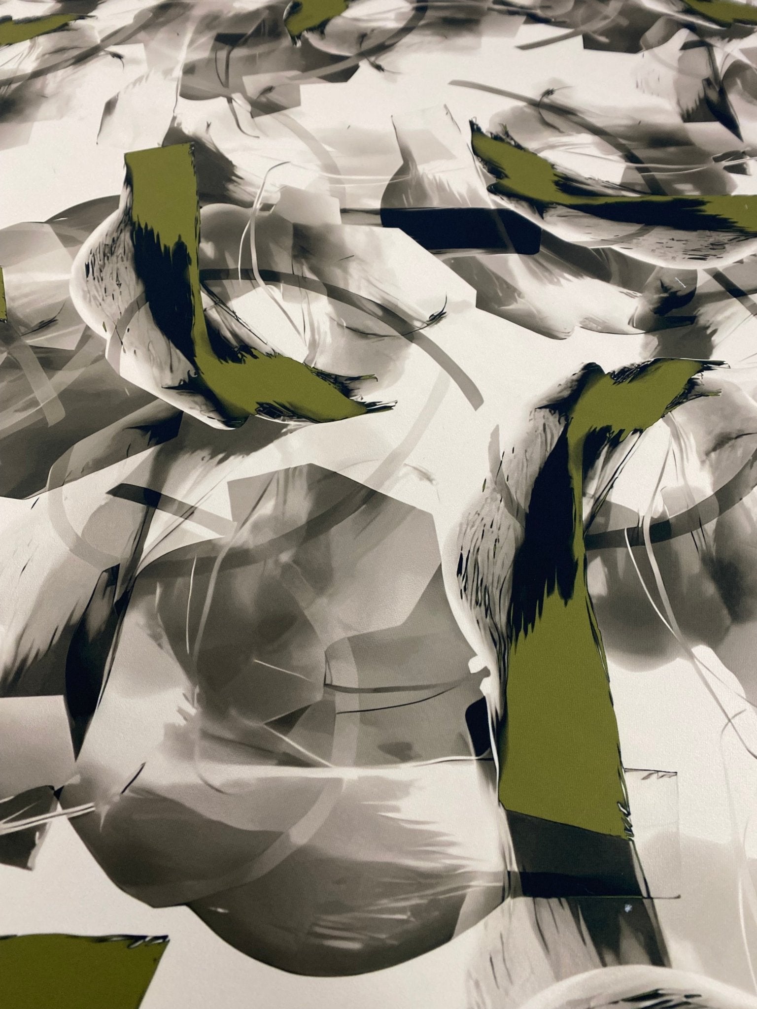 Abstract Artistic Brushstroke Fabric - Whotex Online Fabric Store