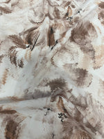 Abstract Brown Floral Fabric - Whotex Online Fabric Store