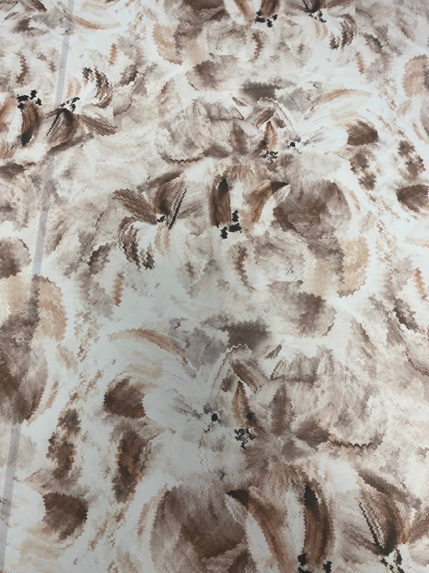 Abstract Brown Floral Fabric - Whotex Online Fabric Store