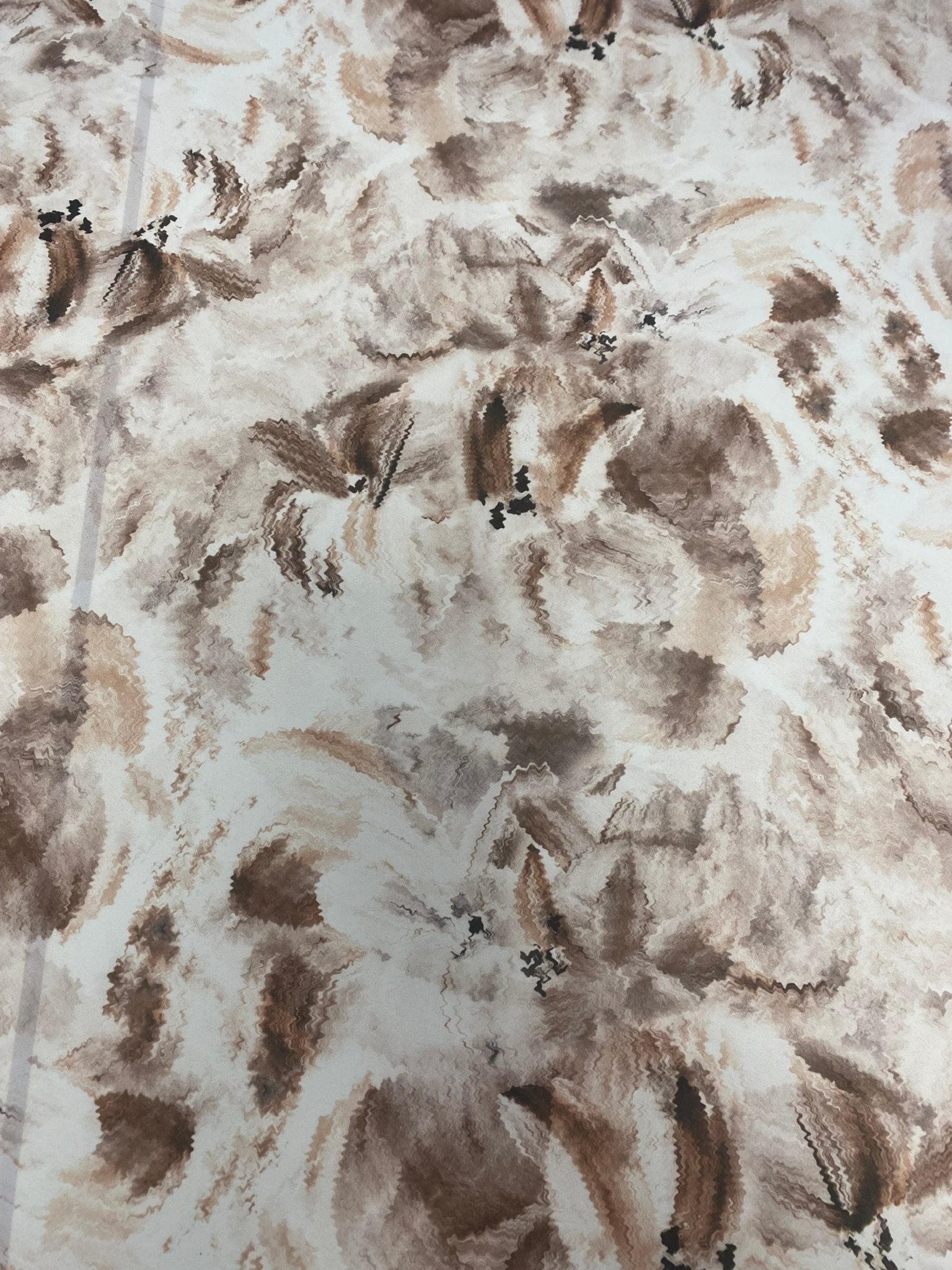 Abstract Brown Floral Fabric - Whotex Online Fabric Store
