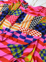 Abstract Geometric Pattern Fabric, Multicolor Fabric By The Yard - Whotex Online Fabric Store