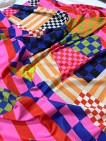 Abstract Geometric Pattern Fabric, Multicolor Fabric By The Yard - Whotex Online Fabric Store