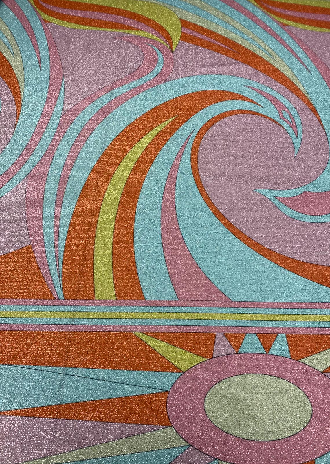 Abstract Lurex Fabric by the Metre - Whotex Fabrics London