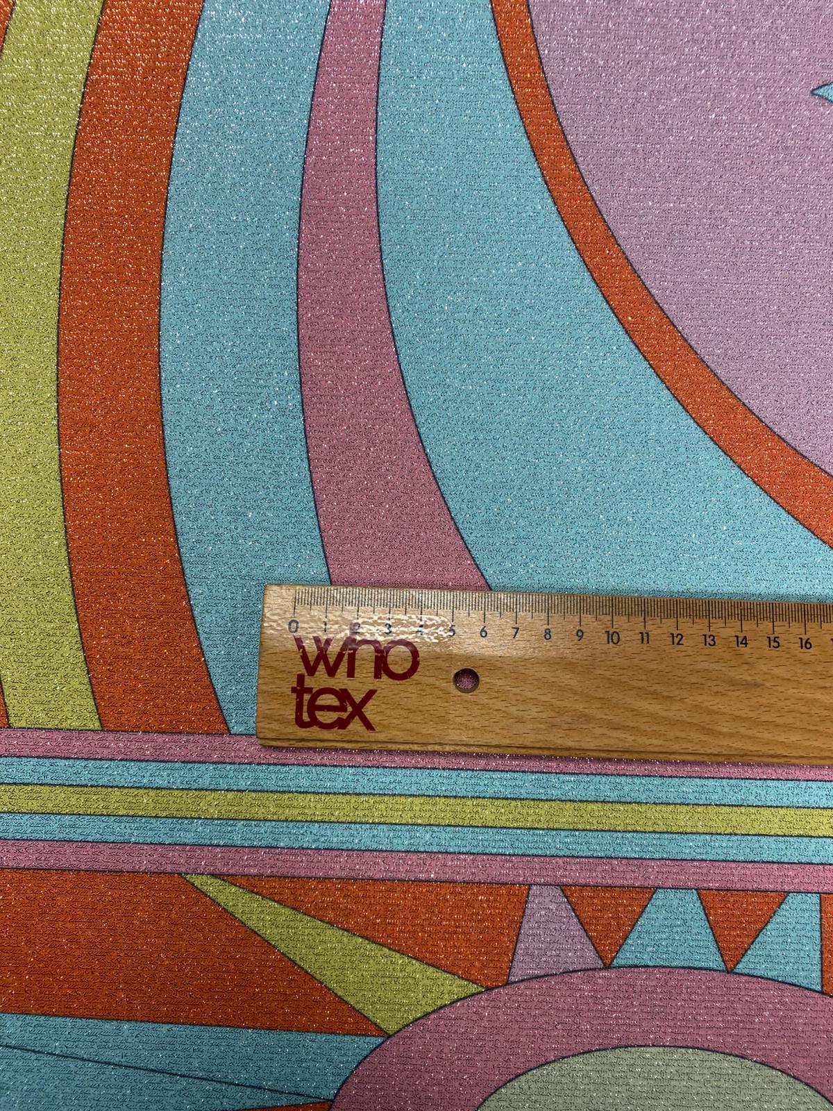 Abstract Lurex Fabric by the Metre - Whotex Fabrics London